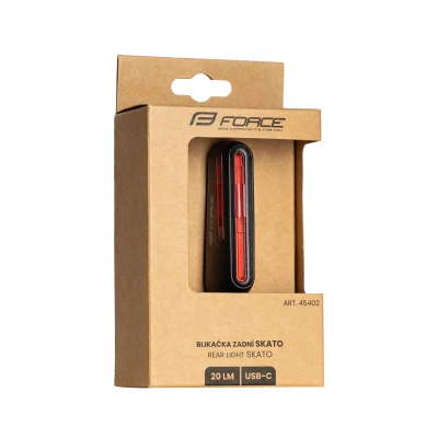 Force Blikačka zadní SKATO 20LM, 20 x LED, USB