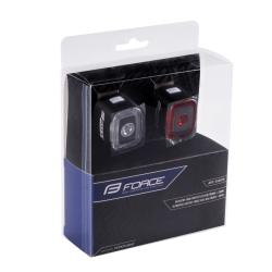 Force Blikačky sada FLEA 200 LM, USB predná+zadná