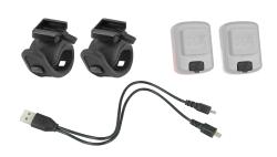 Force Blikačky sada POINT USB predná+zadná