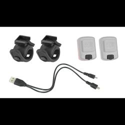 Force Blikačky sada POINT USB přední+zadní