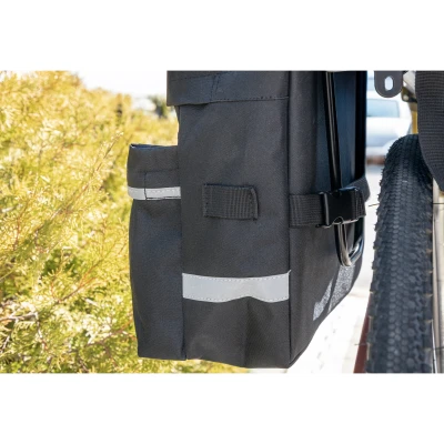 Force Brašna-dvojbrašna zadní DOUBLE, černá 2x10 l