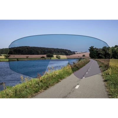 Force AMBIENT fluo-šedé, černá zrc. skla cyklistické brýle