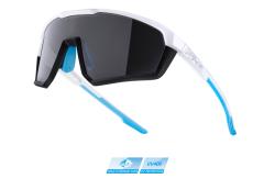Force APEX, bílo-šedé, černé skla cyklistické brýle