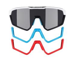 Force APEX, bílo-šedé, černé skla cyklistické brýle