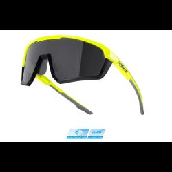Force APEX, fluo-černé, černé skla cyklistické brýle