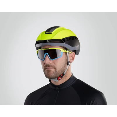 Force APEX, fluo-černé, černé skla cyklistické brýle