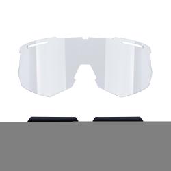 Force ATTIC bielo-čierne cyklistické okuliare - zelené kontrastné sklo + šatka Force