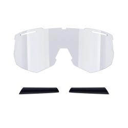 Force ATTIC bielo-čierne cyklistické okuliare - zelené kontrastné sklo + šatka Force