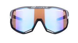 Force ATTIC šedo-čierne cyklistické okuliare - ružové kontrastné sklo + šatka Force