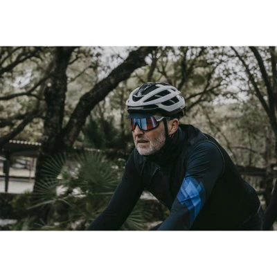 Force ATTIC šedo-černé cyklistické brýle - růžové kontrast.sklo