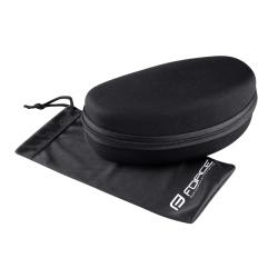 Force CREED bielo-červené, čierne zrkadlové sklá cyklistické okuliare