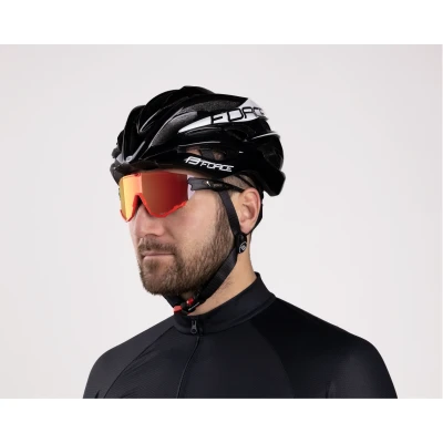 Force CREED černo-červené, červené revo skla cyklistické brýle