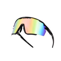 Force CYCLONE černé cyklistické brýle, modro-fialové sklo