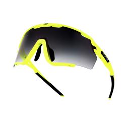 Force CYCLONE čierno-fluo cyklistické okuliare, čierne prechodové sklo