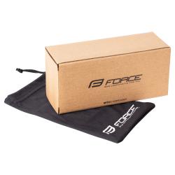 Force ELECTRA bílé cyklistické brýle, červené revo sklo