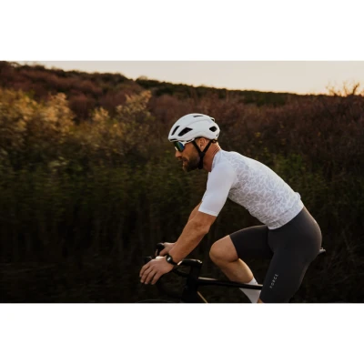 Force ELECTRA bílé cyklistické brýle, červené revo sklo