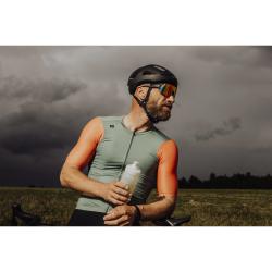 Force ELECTRA černé cyklistické brýle, červené revo sklo