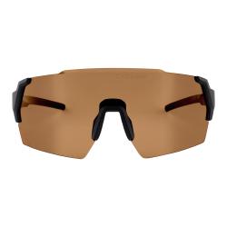 Force ELECTRA černé cyklistické brýle , hnědé zrc. sklo