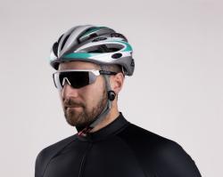 Force ENIGMA bílo-černé mat., černá skla cyklistické brýle