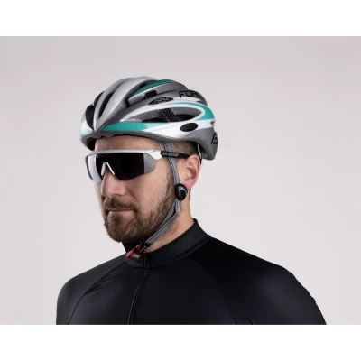 Force ENIGMA bílo-černé mat., černá skla cyklistické brýle