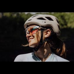 Force ENIGMA PRO bílé lesk,fialové zrc. sklo - cyklistické brýle
