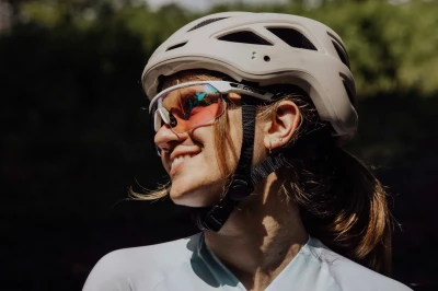 Force ENIGMA PRO bílé lesk,fialové zrc. sklo - cyklistické brýle