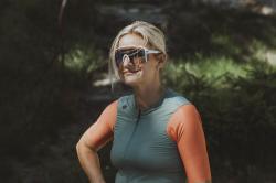 Force EPIC bílé, modré fotochromatické sklo - cyklistické brýle