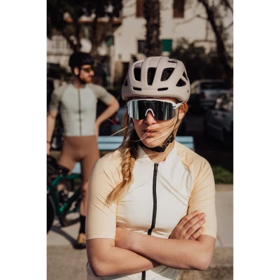 Force EPIC bílé, modré zrc. sklo - cyklistické brýle