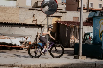 Force EPIC bílé, modré zrc. sklo - cyklistické brýle