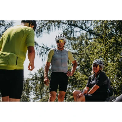 Force EPIC bílé, žluté zrc. sklo - cyklistické brýle