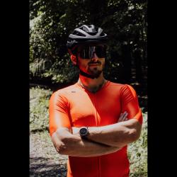 Force EPIC čierne, čierne zrkadlové sklo cyklistické okuliare