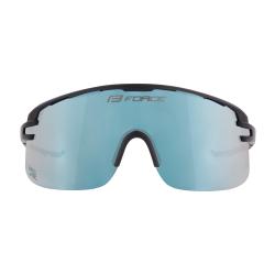 Force EPIC černé, modré zrc. sklo - cyklistické brýle