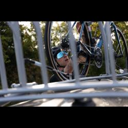 Force EPIC černé, modré zrc. sklo - cyklistické brýle