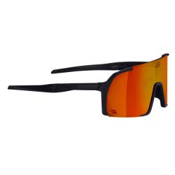 Force GLARE černé, červené zrc. sklo cyklistické brýle