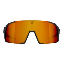 Force GLARE čierne, červené zrkadlové sklo cyklistické okuliare