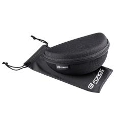 Force GRIP bílé cyklistické brýle - modrá revo skla