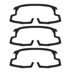 Force GRIP fluo cyklistické brýle - modrá revo skla + šátek Force