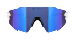 Force MANTRA bílé cyklistické brýle - fialové zrc. sklo