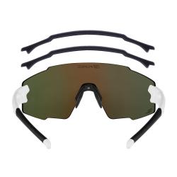 Force MANTRA bílé cyklistické brýle - fialové zrc. sklo