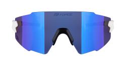 Force MANTRA bílé cyklistické brýle - fialové zrc. sklo