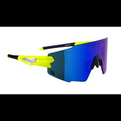 Force MANTRA fluo cyklistické brýle - modré zrc. sklo