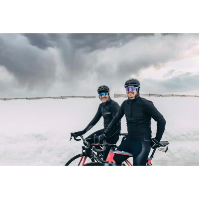 Force MANTRA fluo cyklistické brýle - modré zrc. sklo