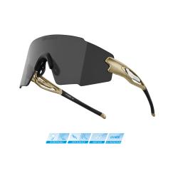 Force MANTRA zlaté cyklistické brýle - černé zrc. sklo