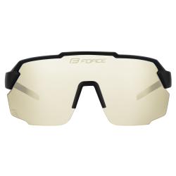 Force PULSE černé cyklistické brýle, žluté rozjasňovací sklo