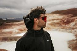 Force SONIC černo-červené cyklistické brýle - červená zrc. skla