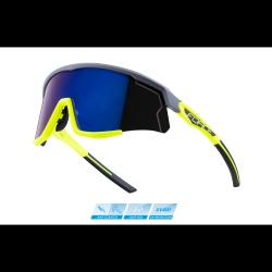 Force SONIC šedo-fluo cyklistické brýle - modro-fial. zrc. skla Force SONIC šedo-fluo cyklistické brýle - modro-fial. zrc. skla