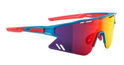 Force SPECTER modro-červené cyklistické brýle - červené zrc. sklo