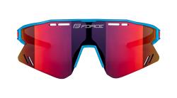 Force SPECTER modro-červené cyklistické brýle - červené zrc. sklo