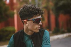 Force SPECTER modro-červené cyklistické brýle - červené zrc. sklo