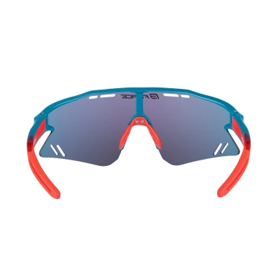 Force SPECTER modro-červené cyklistické brýle - červené zrc. sklo
